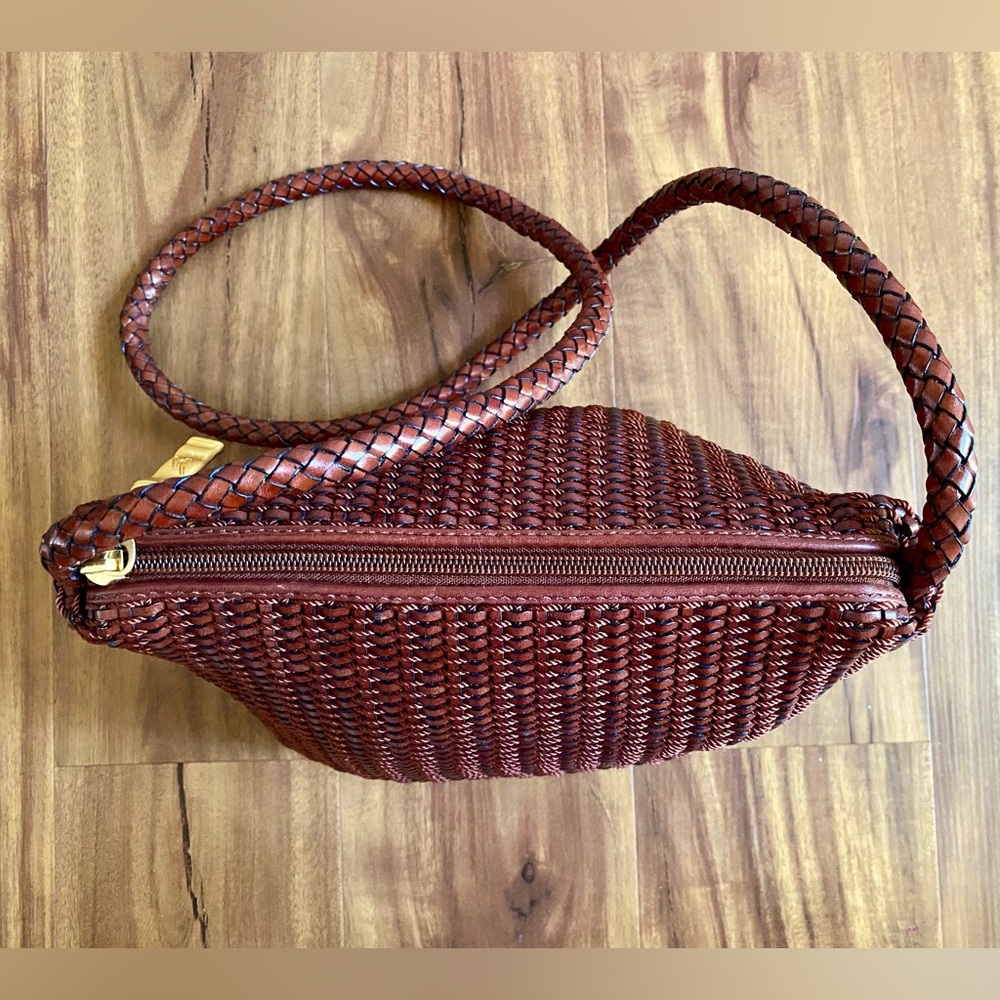 VTG Stone Mountain Leather Woven bag - Picture 6 of 16
